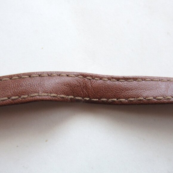 MODA Brand Women Bag Small Crossbody Handles Semicircular Brown Faux Crocodile - Picture 15 of 16